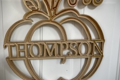 Thompson Pumpkin Door Sign